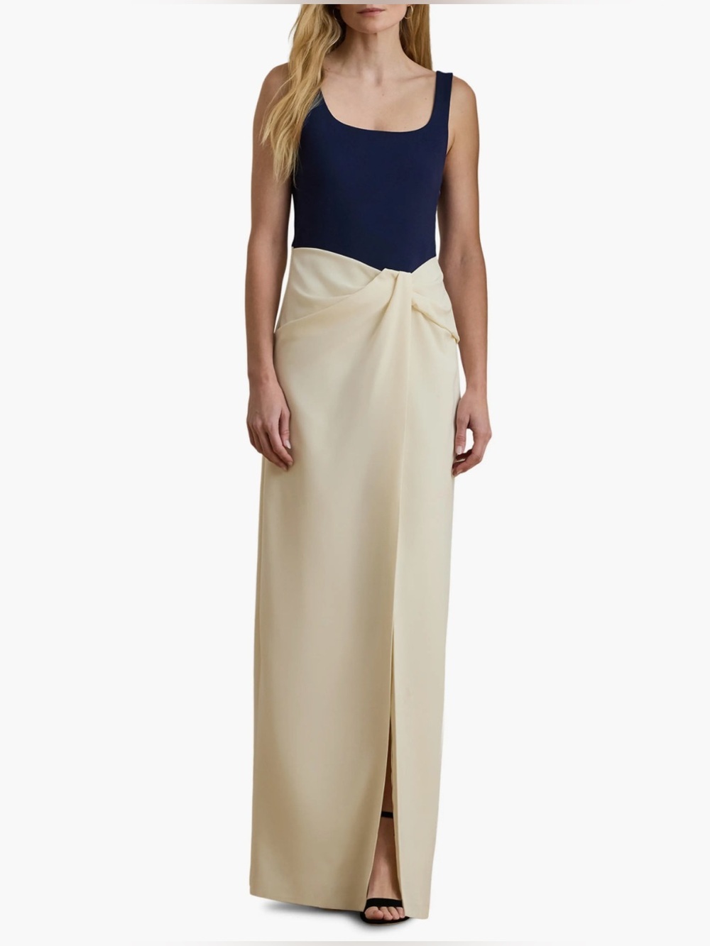 Lauren Ralph Lauren
Two-Tone Ottoman & Crepe
Sleeveless Gown